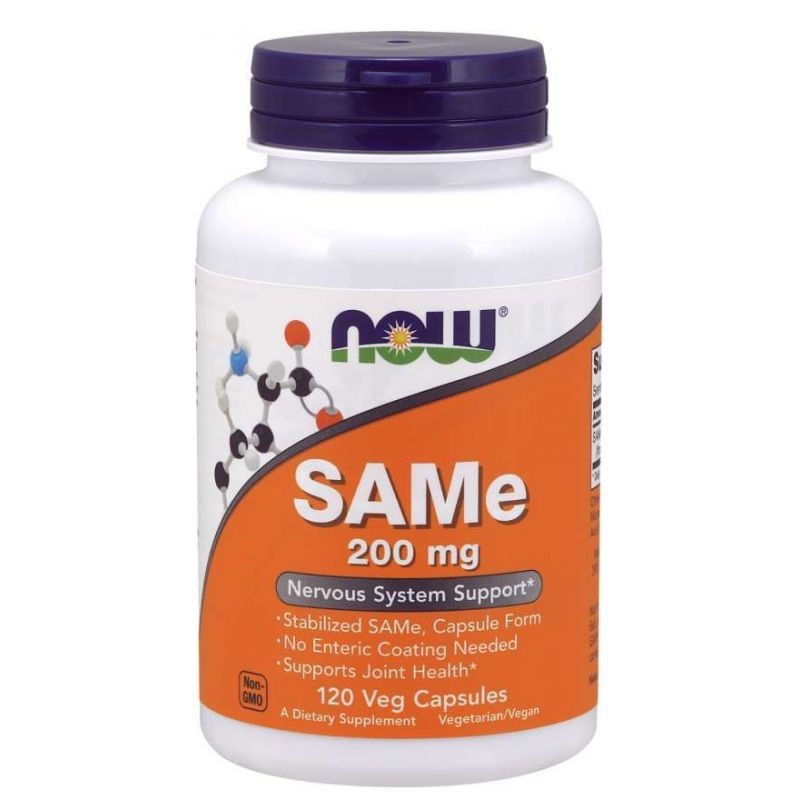 Now Foods SAMe (S-adenozil-L-metioninas) 200 mg - 120 kapsulių