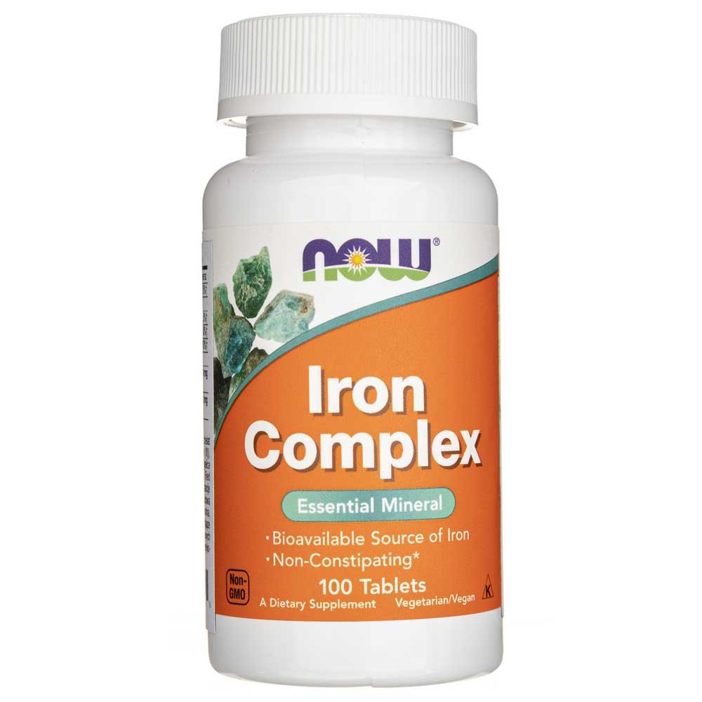 Now Foods Iron Complex – 100 tablečių