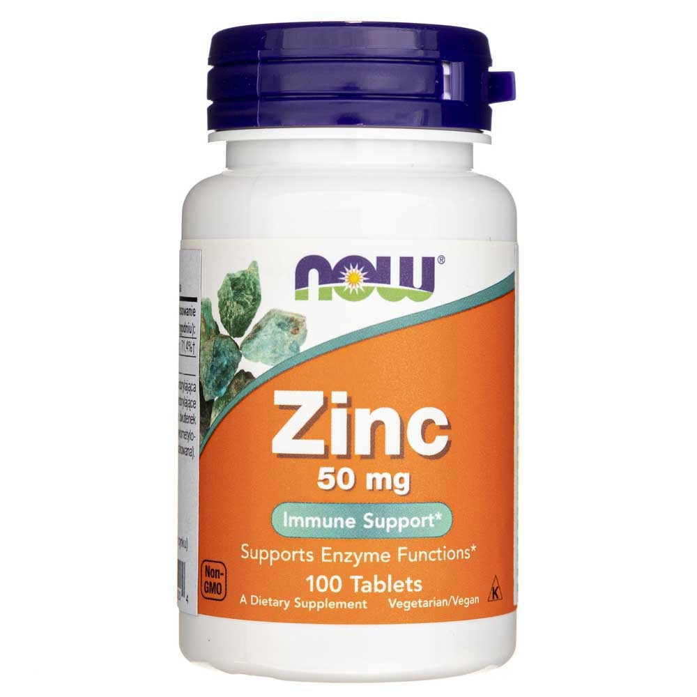 Now Foods Zinc 50 mg – 100 tablečių