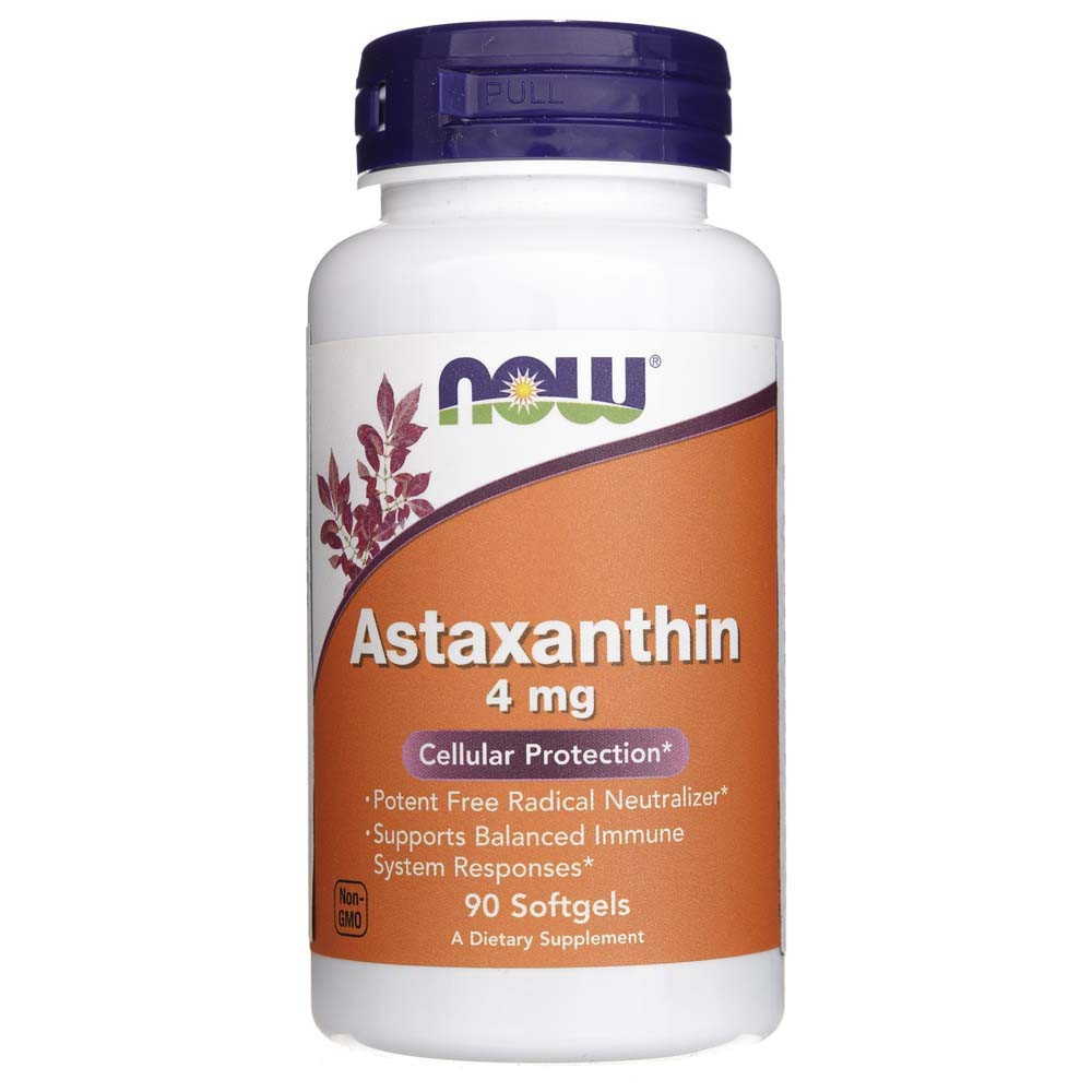 Now Foods Astaxanthin 4 mg - 90 kapsulių