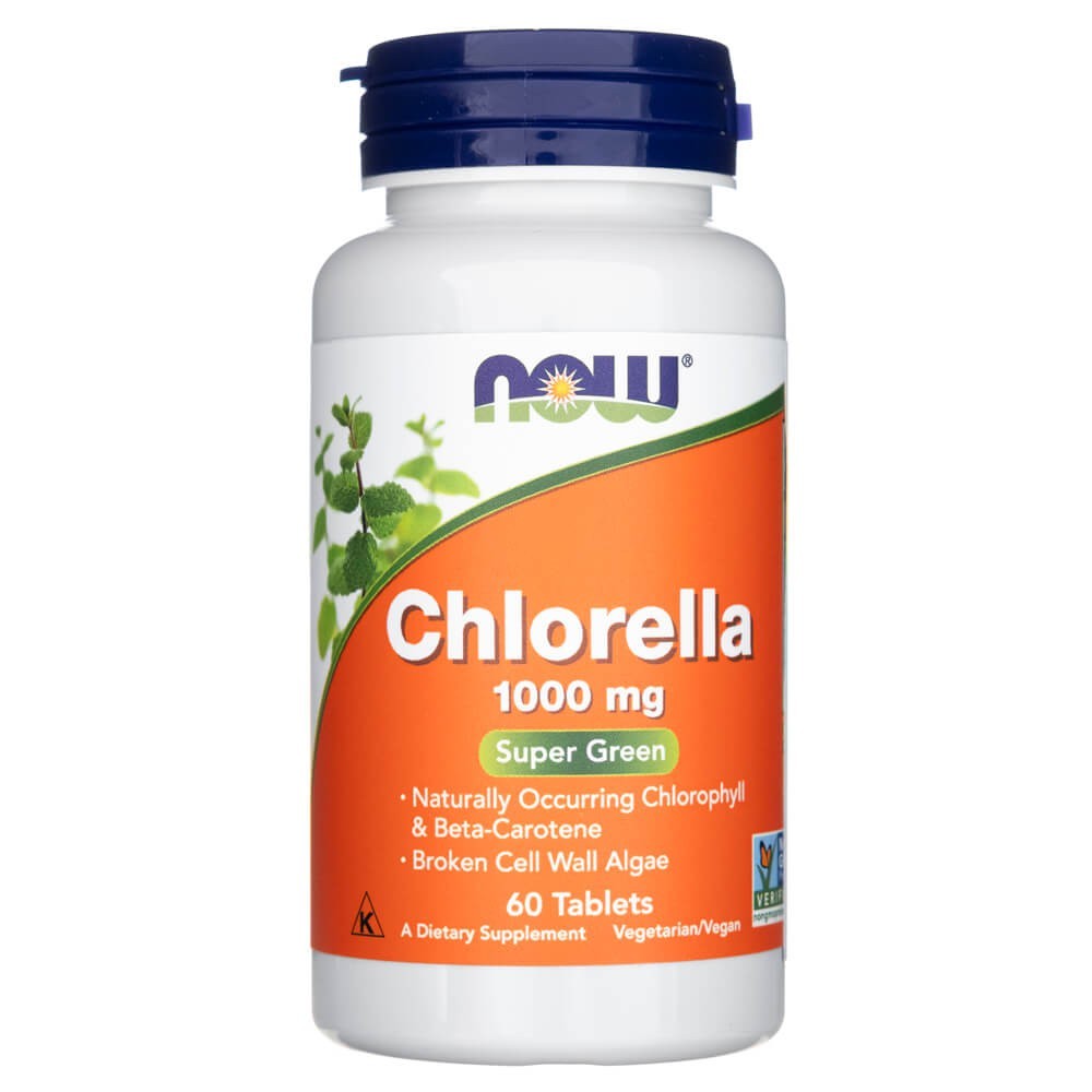 Now Foods Chlorella 1000 mg - 60 tablečių