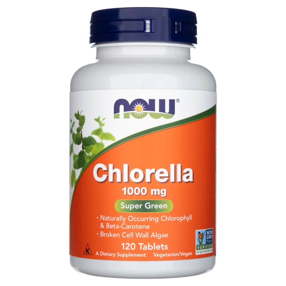 Now Foods Chlorella 1000 mg - 60 tablečių