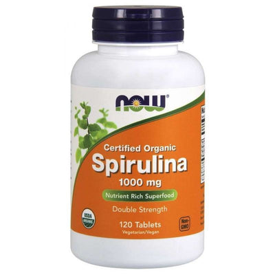 Now Foods Spirulina 1000 mg - 120 tablečių