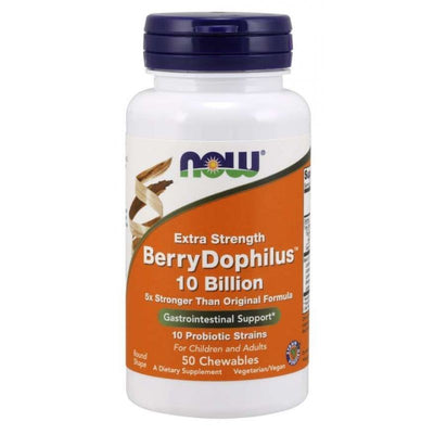 Now Foods BerryDophilus (probiotikas vaikams ir suaugusiems) – 50 pastilių