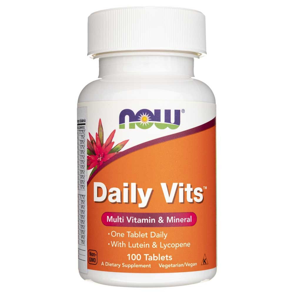 Now Foods Daily Vits, daugiafunkciniai vitaminai ir mineralai - 100 tablečių