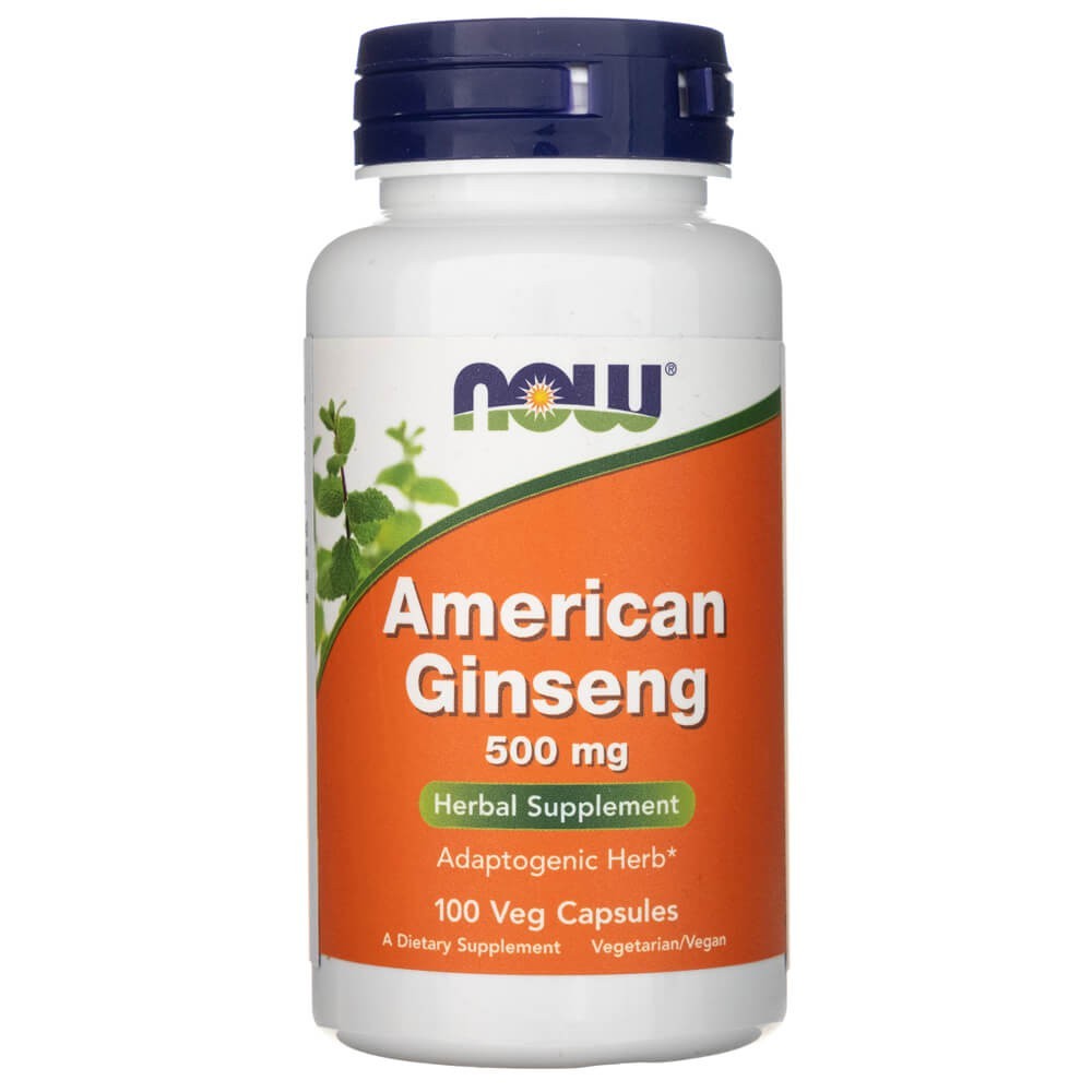 Now Foods American Ginseng 500 mg – 100 kapsulių