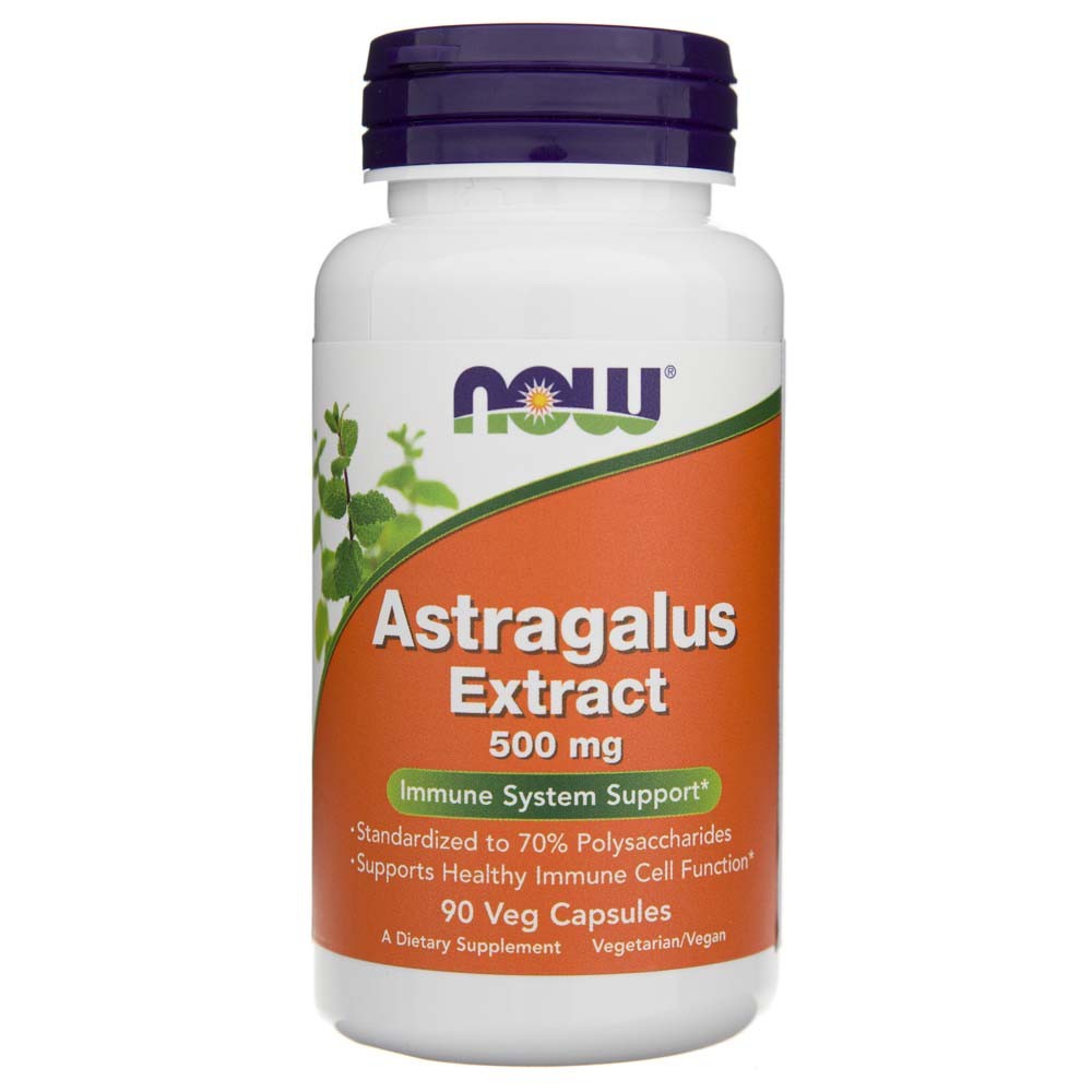 Now Foods Astragalus ekstraktas 500 mg – 90 kapsulių