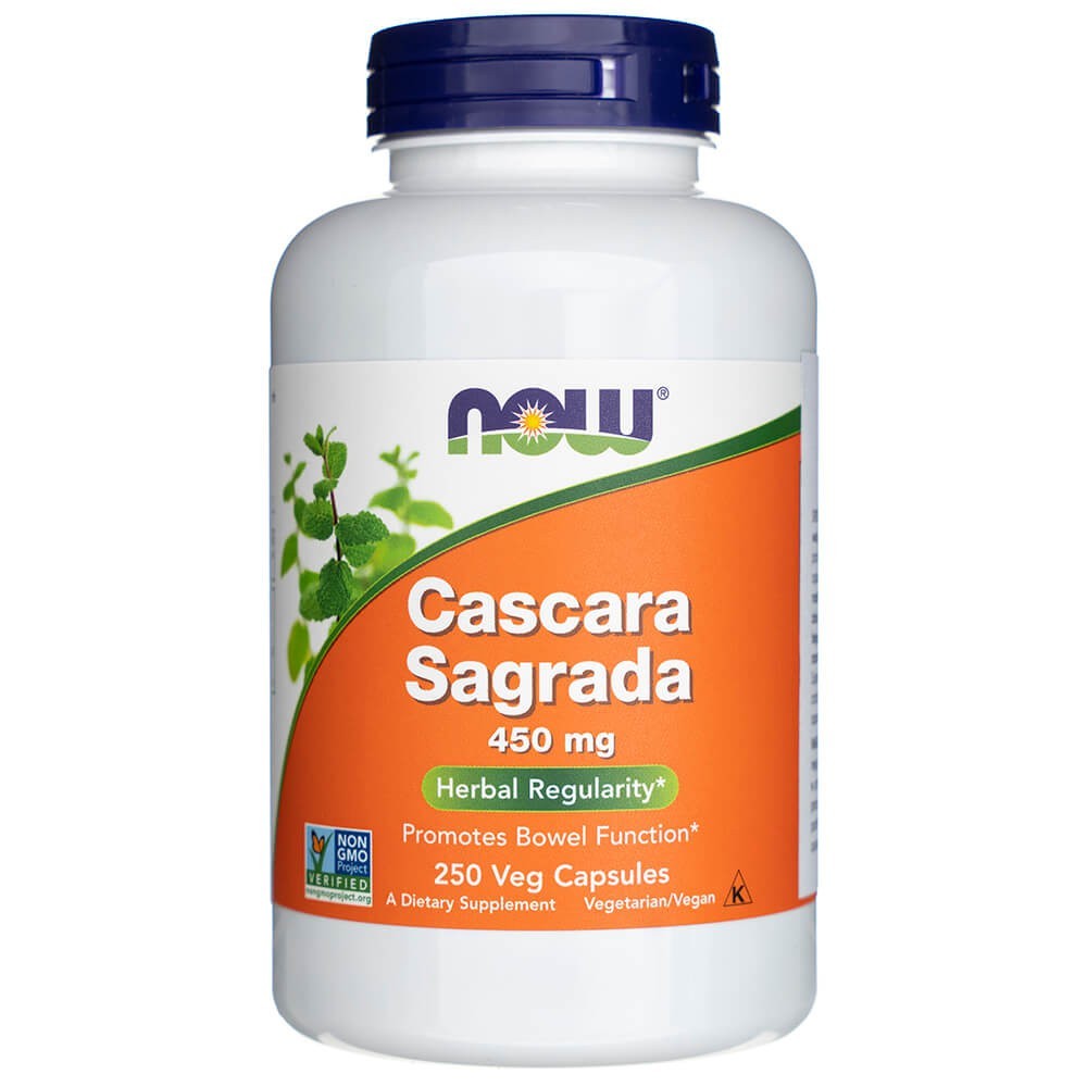 Now Foods Cascara Sagrada 450 mg – 250  kapsulių