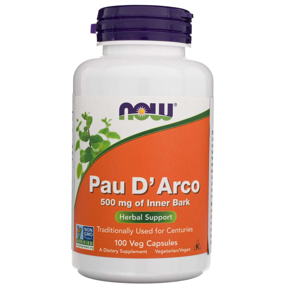 Now Foods Pau D'Arco 500 mg – 100 kapsulių