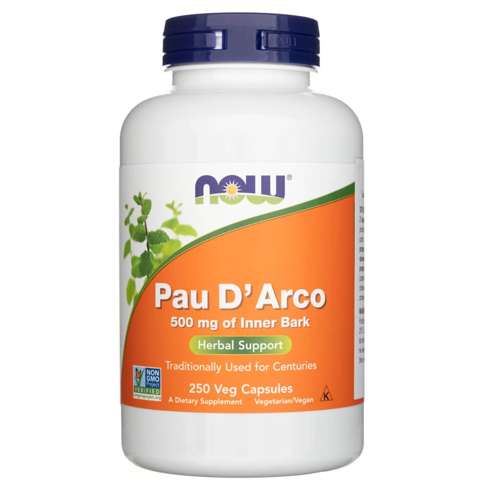 Now Foods Pau D'Arco 500 mg – 250 kapsulių