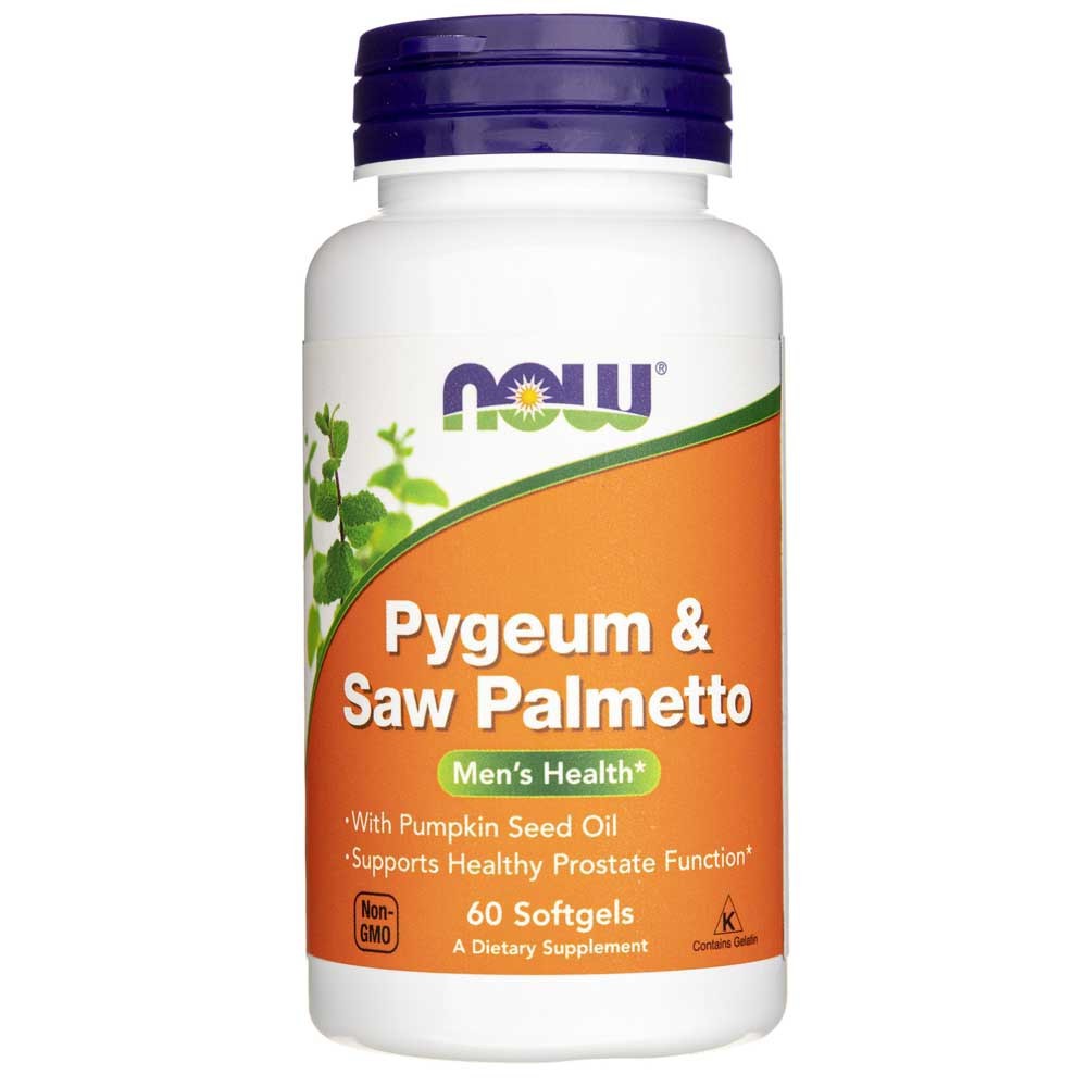 Now Foods Pygeum &amp; Saw Palmetto - 60 kapsulių