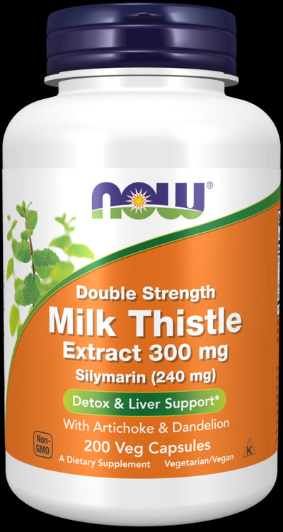 Now Foods Milk Thistle (Silymarin Milk Thistle) 300 mg - 200 kapsulių