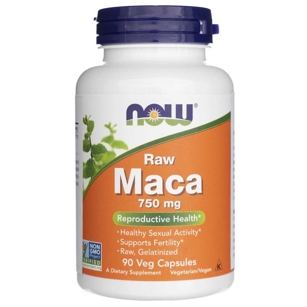 Now Foods žaliavos Maca 750 mg - 90 kapsulių