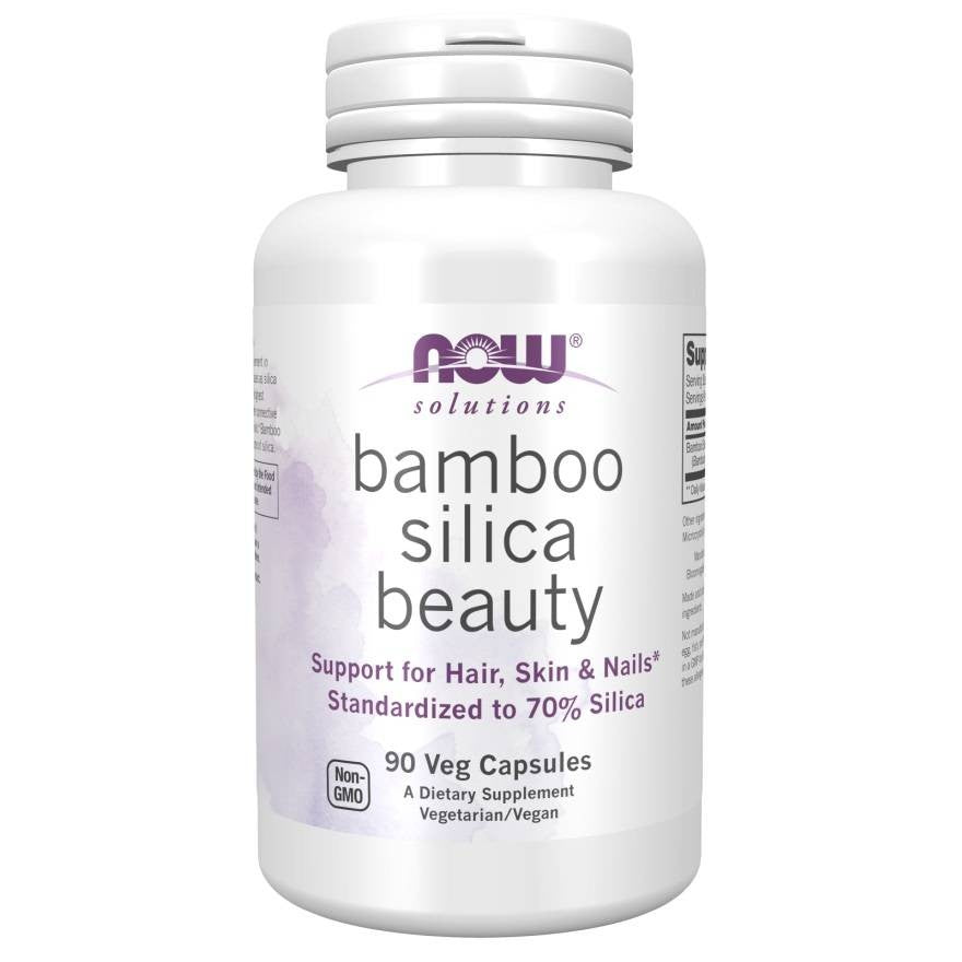 Now Foods Bamboo Silica Beauty (bambuko ūglių ekstraktas) – 90 kapsulių