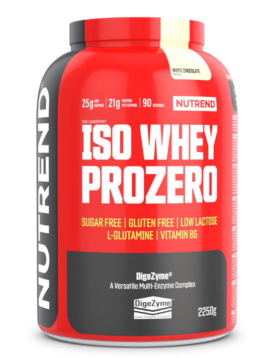 Nutrend Iso Whey Prozero baltasis šokoladas - 2250 g