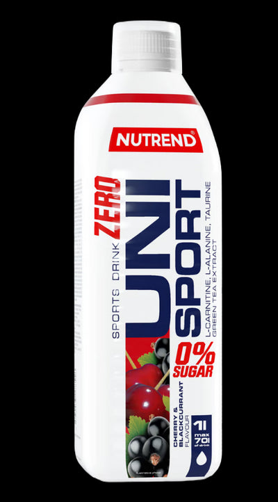 Nutrend Unisport Zero hipotoninis gėrimas vyšnių-juodųjų serbentų - 1000 ml