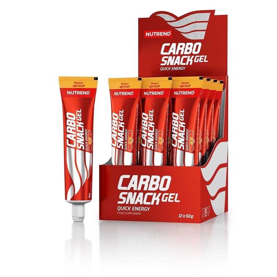 Nutrend Carbosnack (mėgintuvėlis) abrikosas - 12x50 g