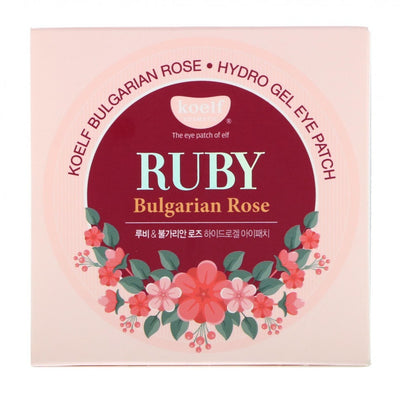 Petitfee Ruby Bulgarian Rose hidrogeliniai akių pleistrai - 60 vnt