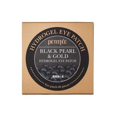 Petitfee Hydrogel akių pleistrai Black Pearl & Gold - 60 vnt