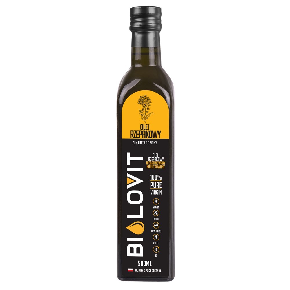 Bilovit Šalto spaudimo rapsų aliejus - 500 ml