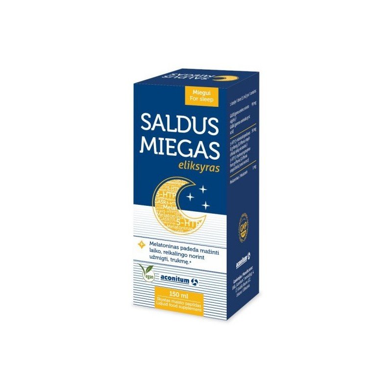 SALDUS MIEGAS eliksyras , 150 ml kaina