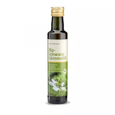 SANCT BERNHARD Juodgrūdės aliejus ekologiškas, šalto spaudimo, 250ml