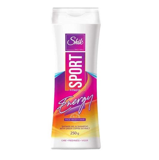 SHIK Gelis-sampunas Sport Energy 3in1 su zalios kavos ekstraktu, 250 g kaina