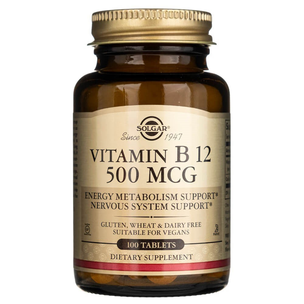 Solgar vitaminas B12 500 mcg - 100 tablečių