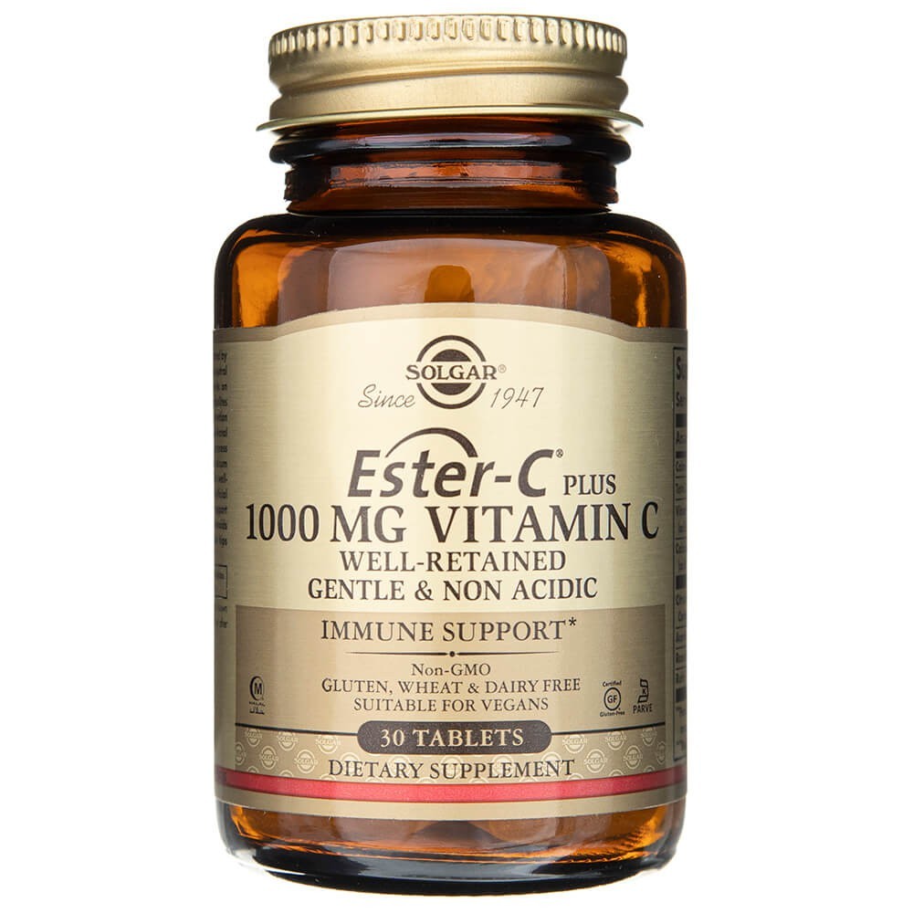 Solgar Ester-C plius vitaminas C 1000 mg - 30 tablečių