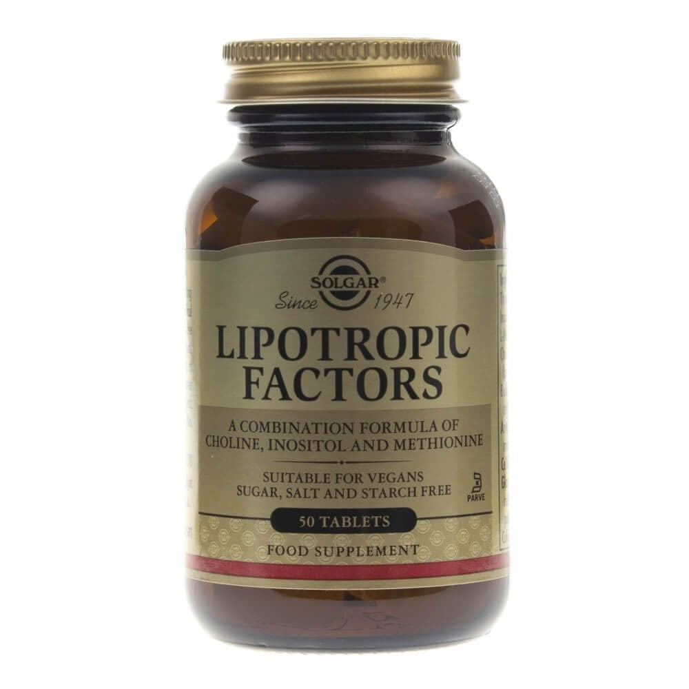 Solgar Lipotropic Factors - 50 tablečių