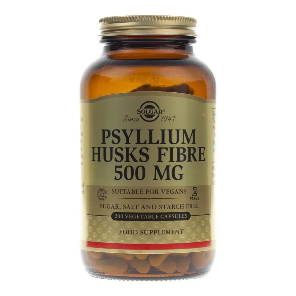 Solgar Psyllium Husks Fiber 500 mg – 200 Veg kapsulių