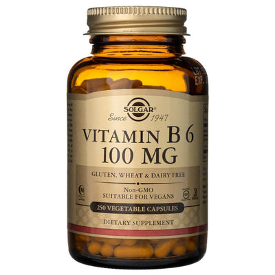 Solgar vitaminas B6 100 mg - 250 kapsulių