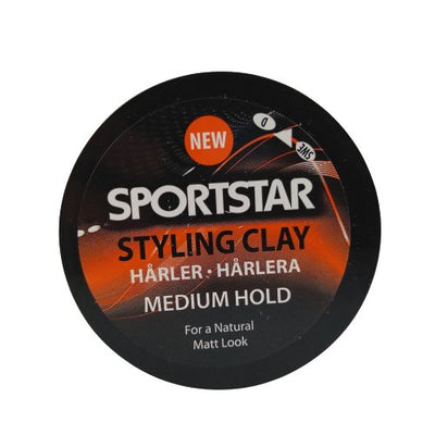 SPORTSTAR Styling Clay Vidutines fiksacijos plauku formavimo priemone, 50 ml kaina