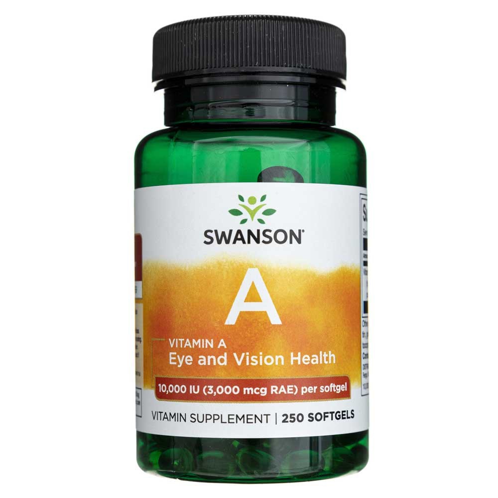 Swanson Vitamina A 3000 mcg (10000 TV) – 250 kapsulių