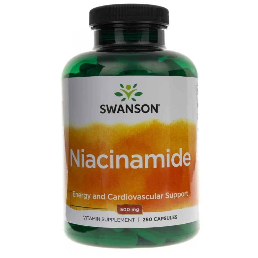 Swanson Niacinamide (Niacinamidas) 500 mg - 250 kapsulių