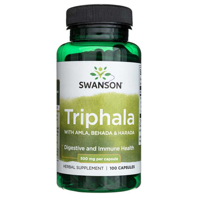 Swanson Triphala su Amla, Behada ir Harada 500 mg – 100 kapsulių