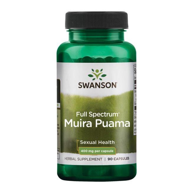 Swanson Full Spectrum Muira Puama 400 mg – 90 kapsulių