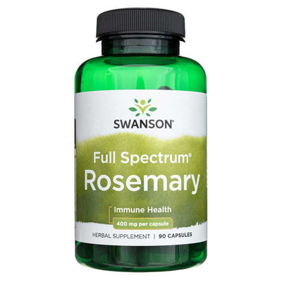 Swanson Full Spectrum Rosemary 400 mg – 90 kapsulių