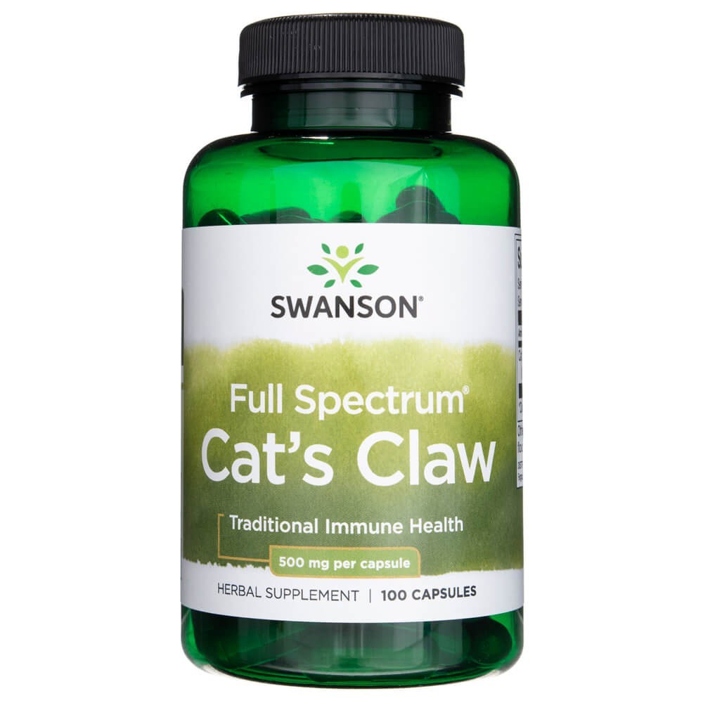 Swanson Full Spectrum Cat's Claw 500 mg – 100 kapsulių