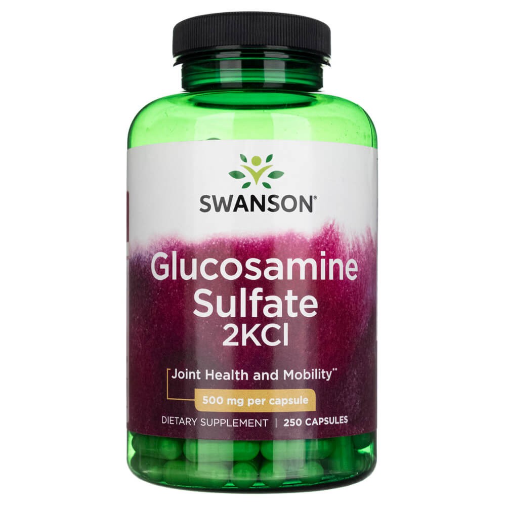 Swanson gliukozamino sulfatas 2KCl 500 mg - 250 kapsulių