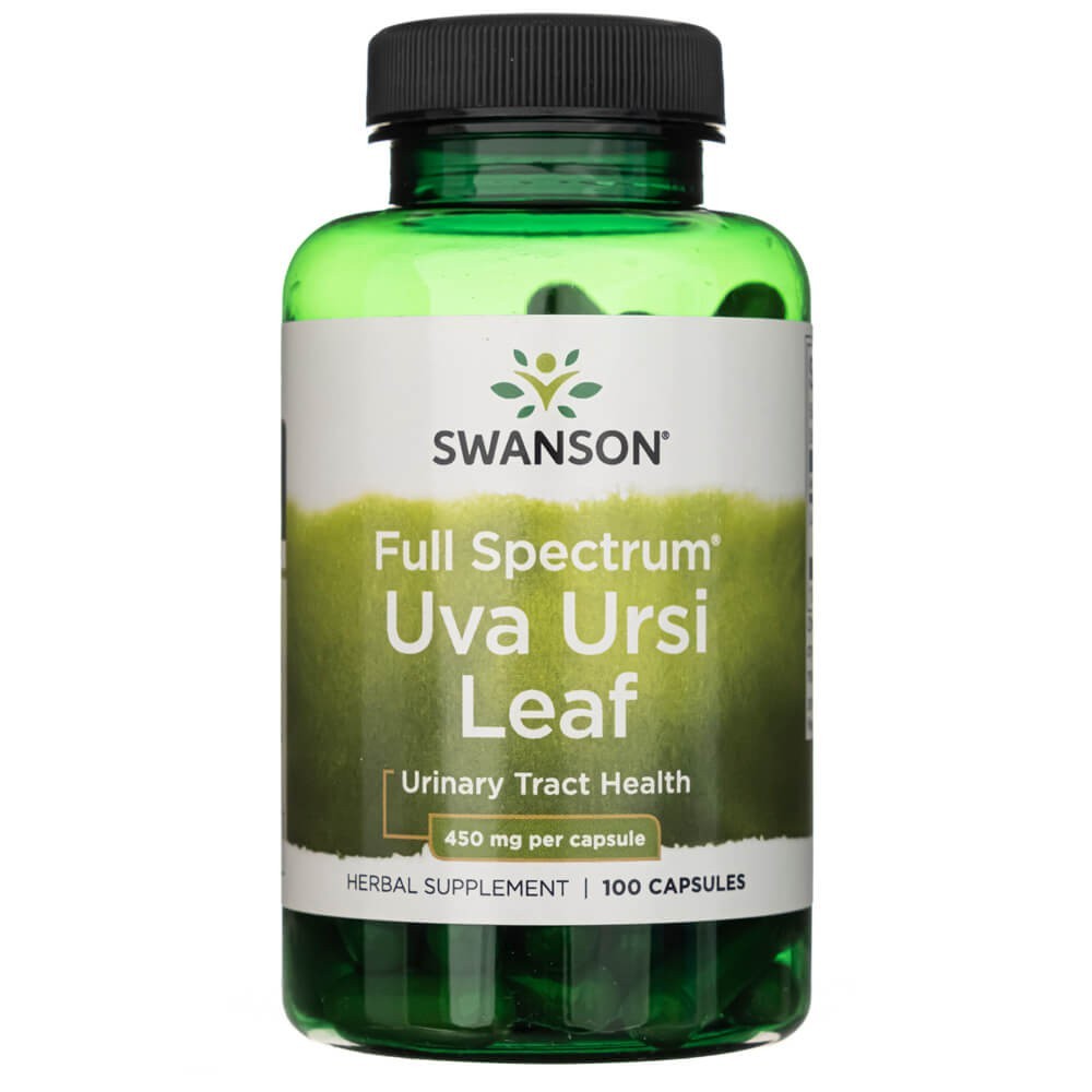 Swanson Full Spectrum Uva Ursi Leaf 450 mg – 100 kapsulių