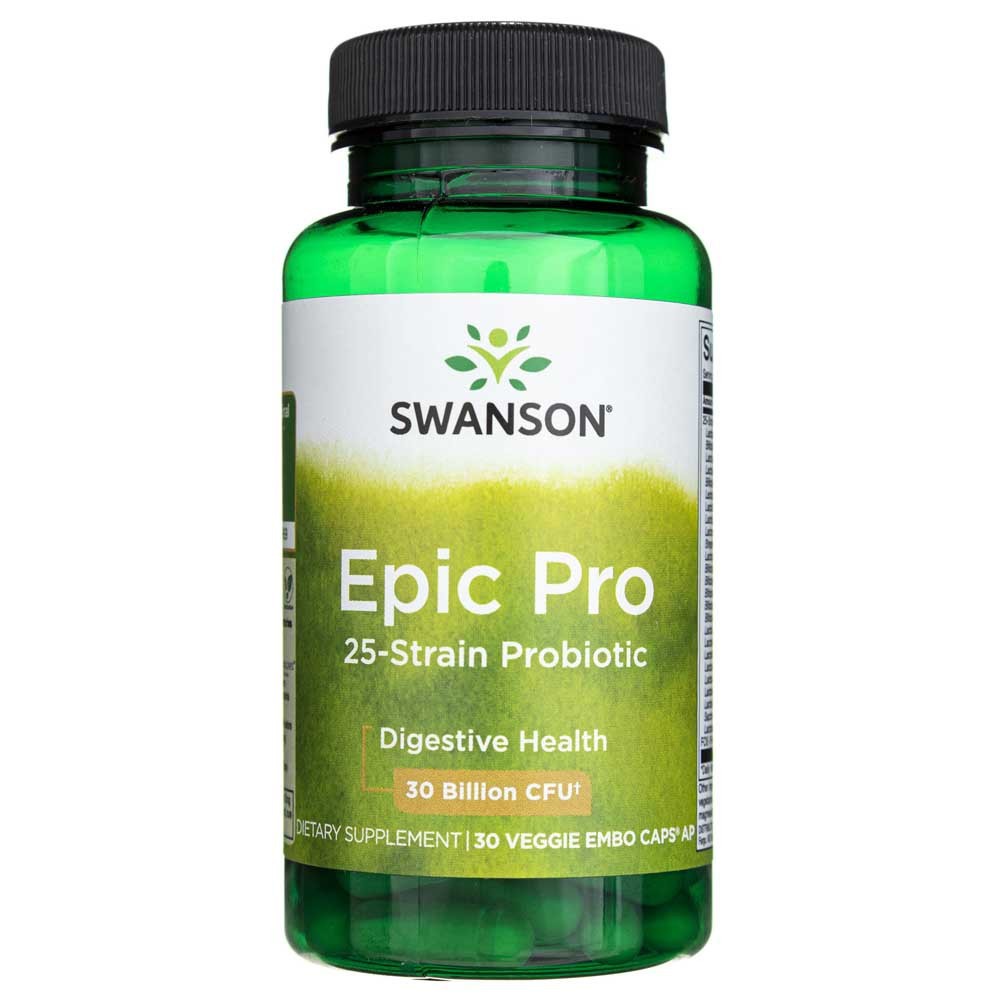 Swanson Epic Pro 25 kamienų probiotikas - 30 kapsulių