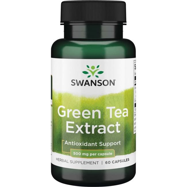 Swanson Green Tea Extract 500 mg - 60 kapsulių