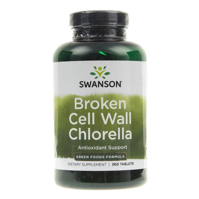 Swanson Chlorella (padalytos ląstelių sienelės) - 360 tablečių