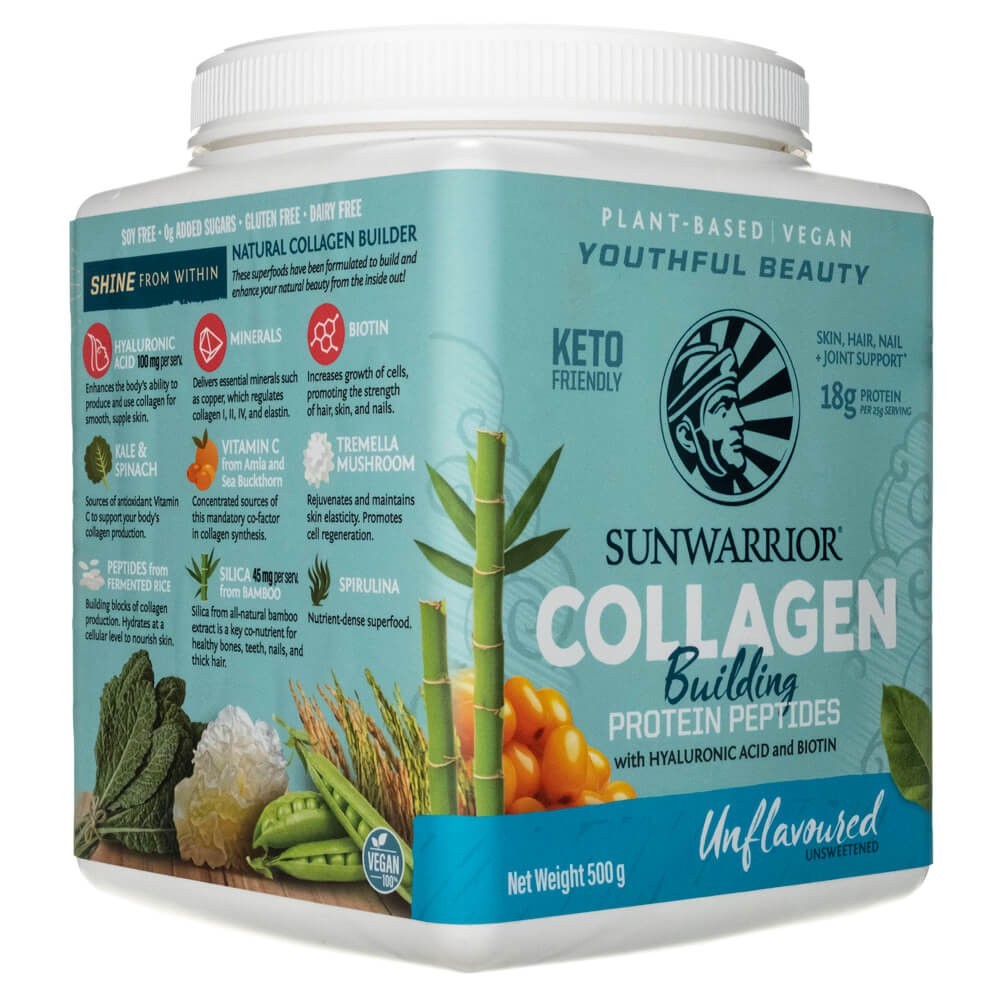 Sunwarrior Collagen Building Protein Peptides be kvapiųjų medžiagų - 500 g