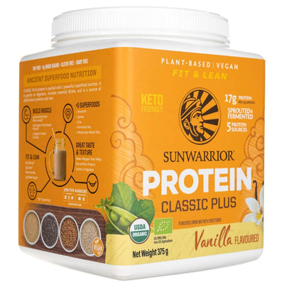 Sunwarrior Protein Classic Plus vanilė - 375 g