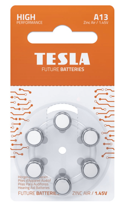 Tesla Elementai PR 13 - Klausos aparatams PR13 (PR48), 6 vnt. kaina