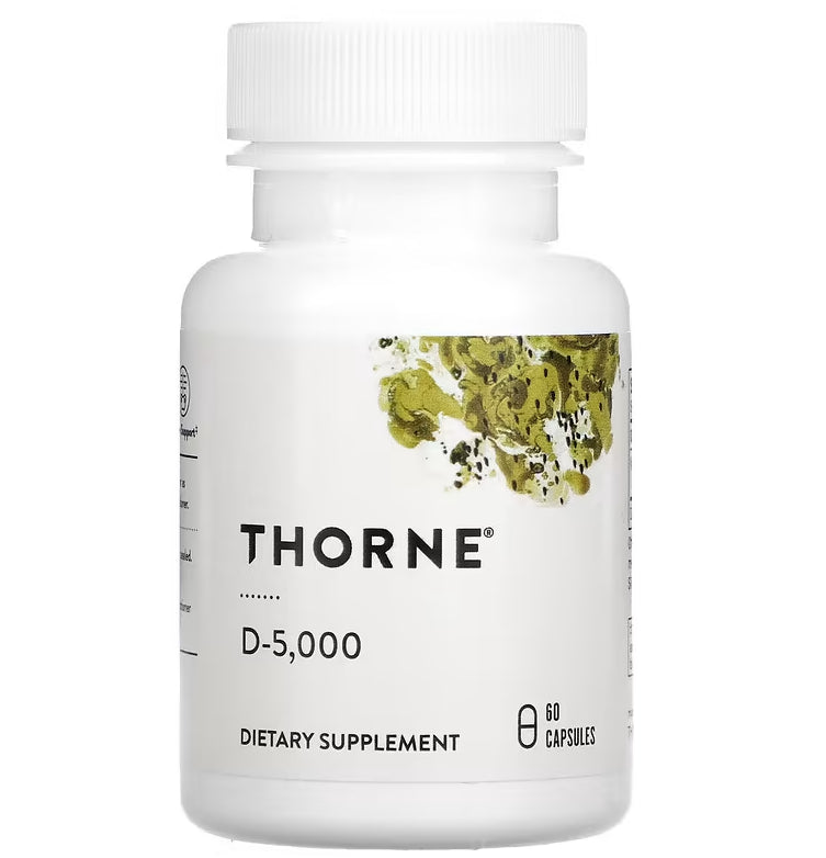 Thorne Research vitaminas D3 5000 TV - 60 kapsulių