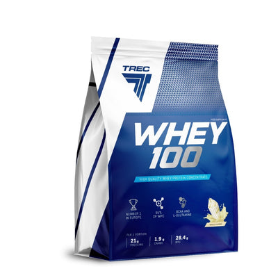 Trec Whey 100 Išrūgų baltymų koncentratas vanilė - 2275 g