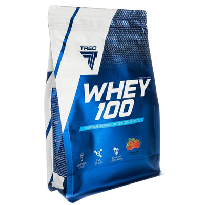 Trec Whey 100 išrūgų baltymų koncentratas, braškės - 700 g